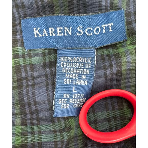 VTG Karen Scott Women’s Red Snowman Snowflake Christmas Vest Size Large - Picture 7 of 7